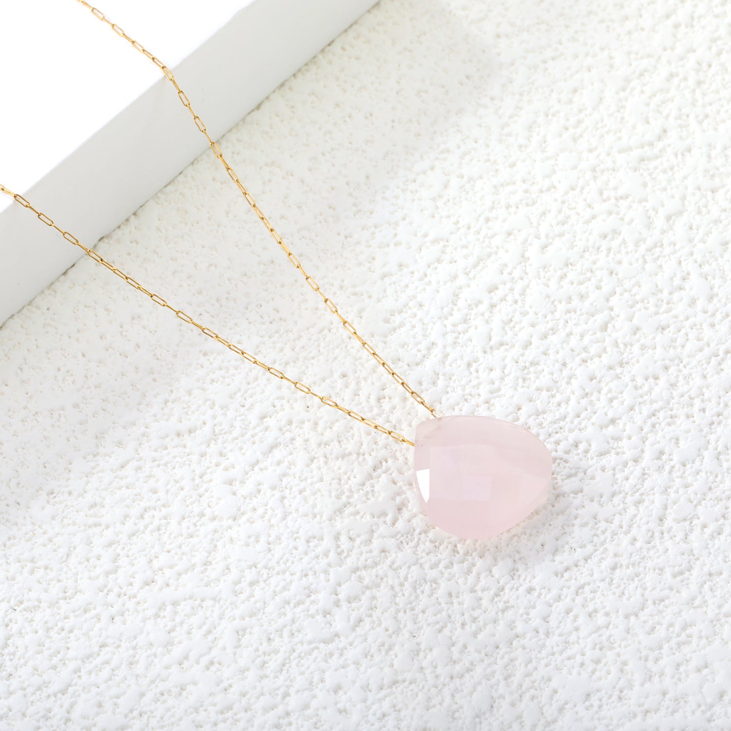 15.3mm Rhodochrosite/Yellow Tiger Stone/Dark Blue Stone/Green Stone/Amethyst/Pink Stone Pendant 0.3 Elongated Chain*40+5cm+6mm Round Plaque Necklace Gold Color asonjewelry