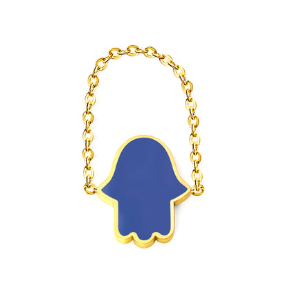 11.7*15mm palm with light blue/pink/dark blue oil drip soft ring Gold color asonjewelry