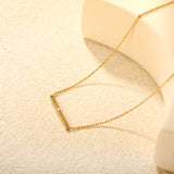 29.6 * 2.6mm single-cut CNC diamond pendant with 0.4 cross chain, 40 + 5cm + 6mm round tail tag. Necklace in gold