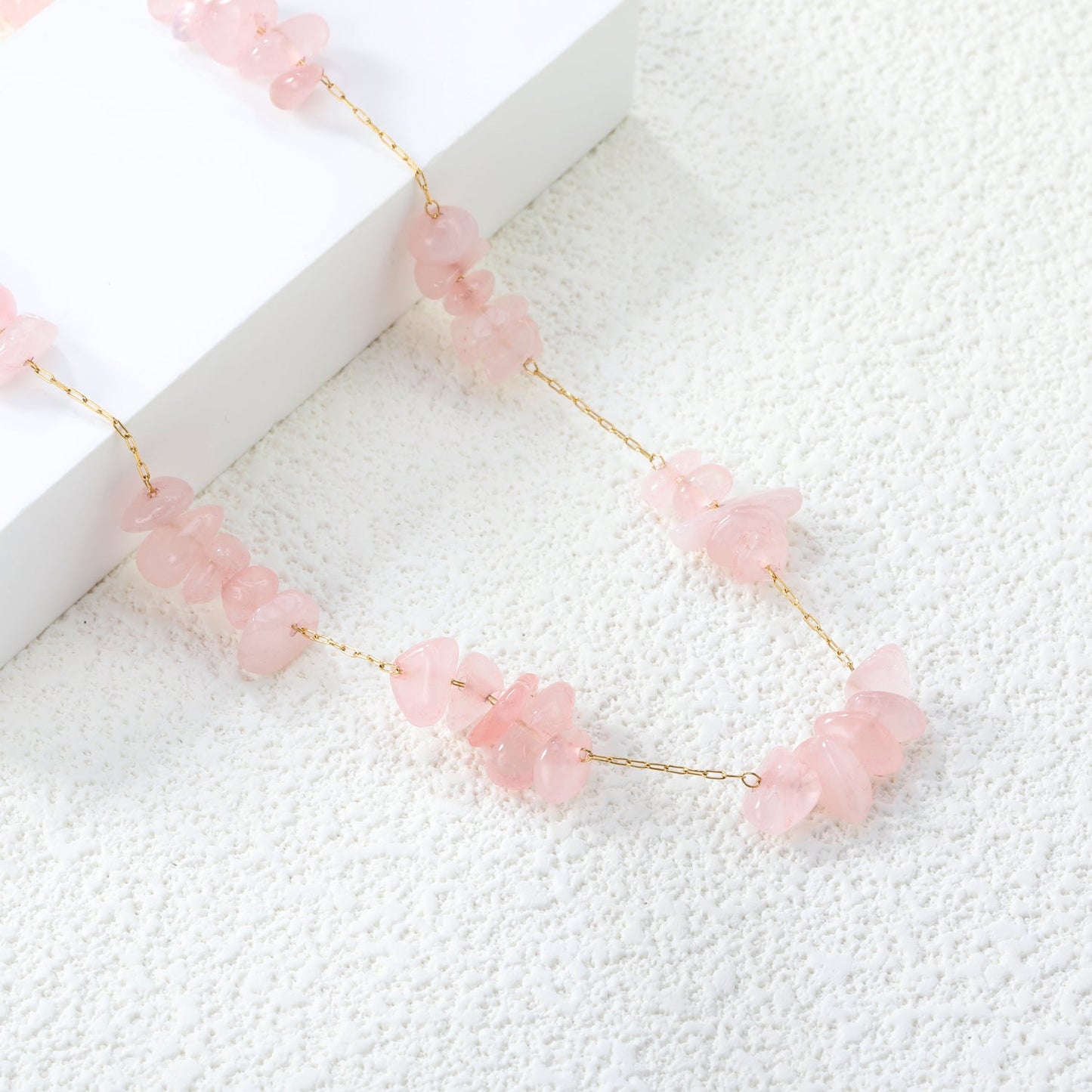 White/blue turquoise/purple/pink crystal/mixed color accessories 0.3 elongated chain *40+5cm+6mm round plate necklace gold color asonjewelry