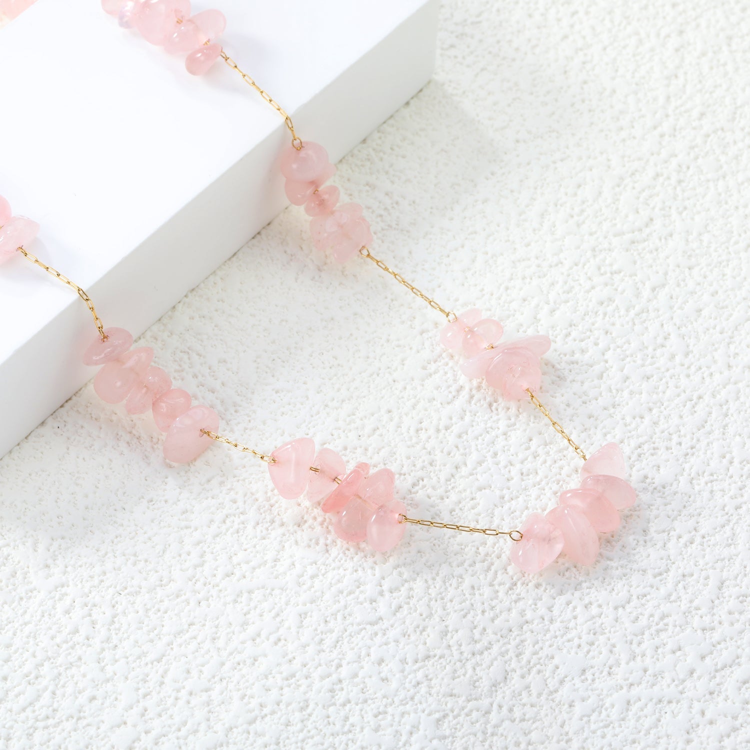 White/blue turquoise/purple/pink crystal/mixed color accessories 0.3 elongated chain *40+5cm+6mm round plate necklace gold color asonjewelry