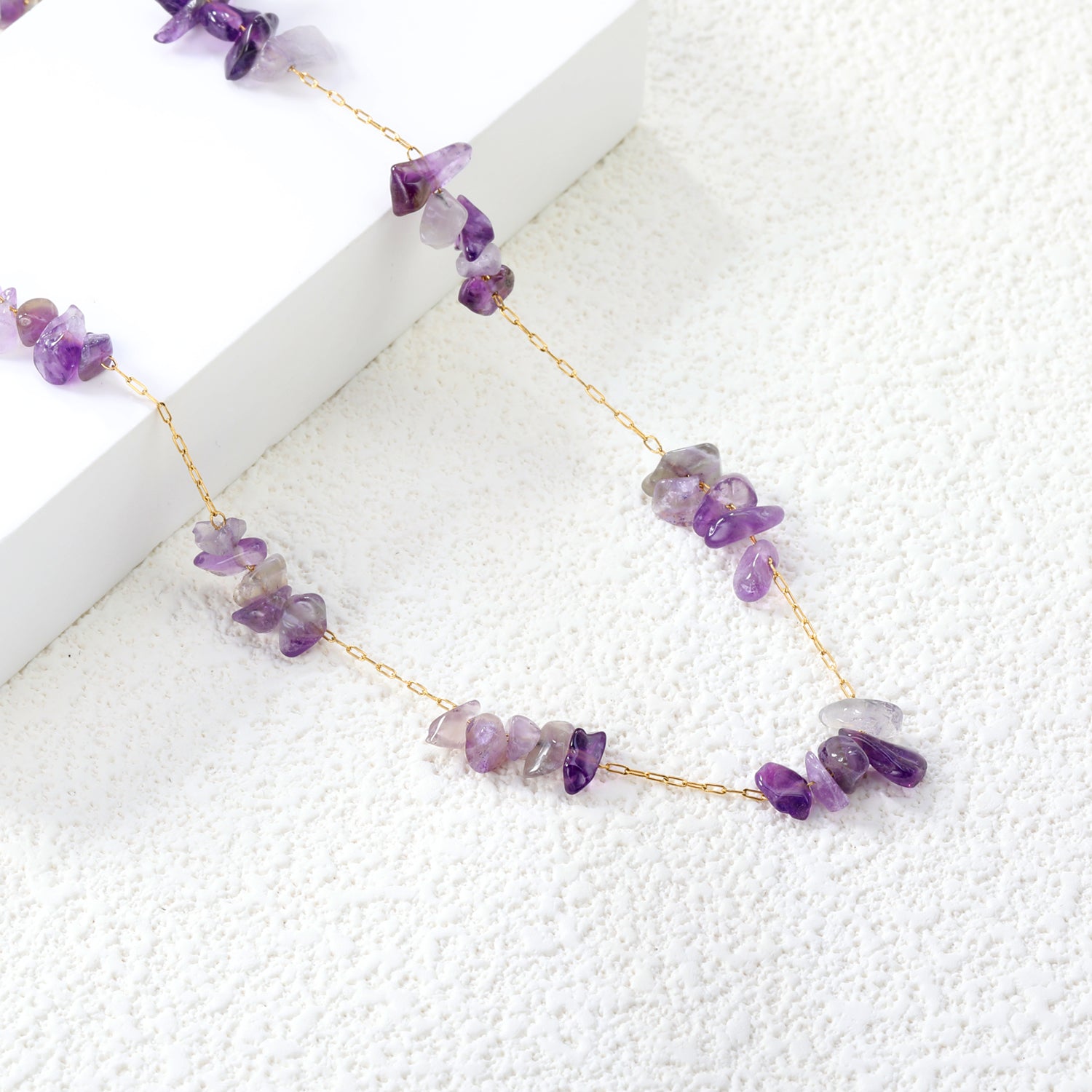 White/blue turquoise/purple/pink crystal/mixed color accessories 0.3 elongated chain *40+5cm+6mm round plate necklace gold color asonjewelry