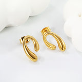 Drop n Shape Earrings 10*16.5mm Gold Color