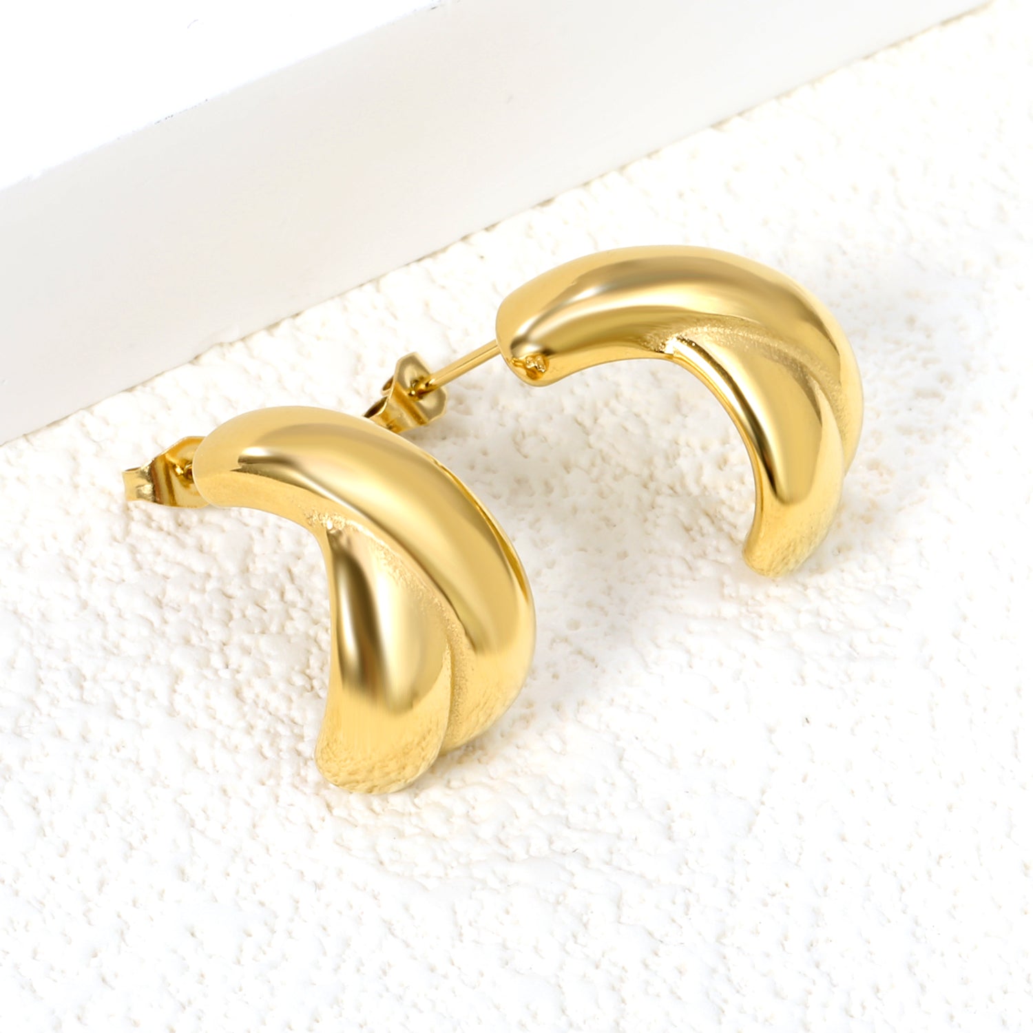 Half Cross Earrings 11.3*18.6mm asonjewelry