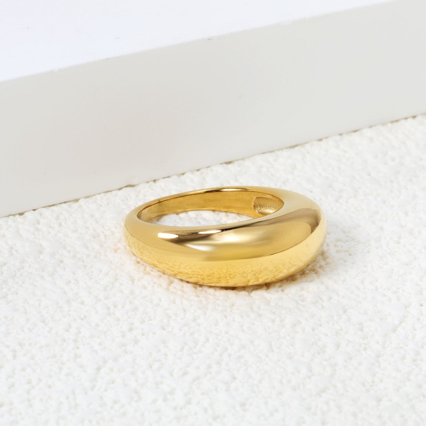 Hollow minimalist ring with a chunky feel asonjewelry