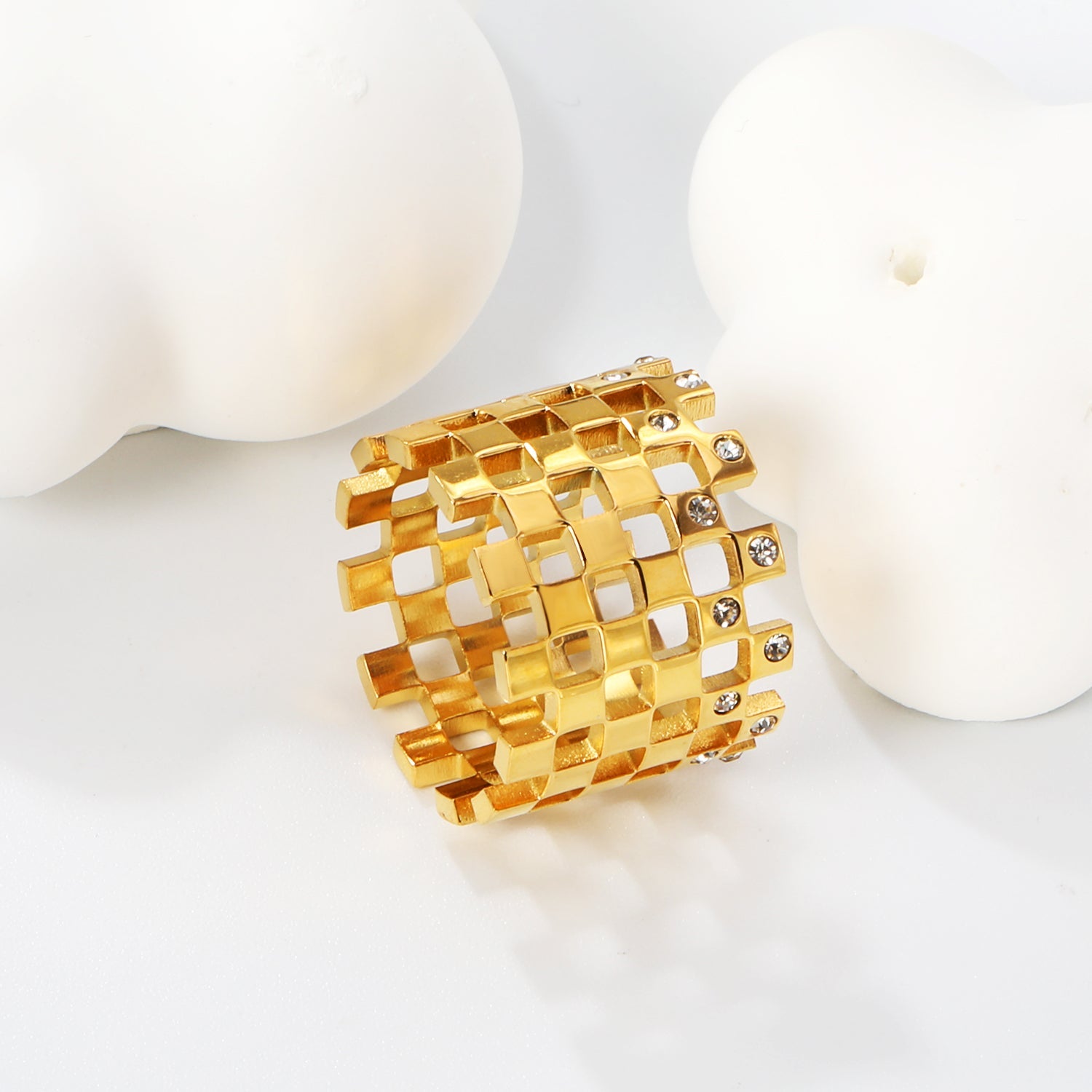 New Wispy Diamond Exaggerated Index Ring asonjewelry