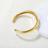 Width 7.5mm, inner diameter 59mm, bracelet, steel color/gold color