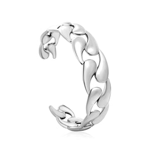 Thickness 3.4mm x width 19.1mm x inner diameter 60.2mm, bracelet, steel color/gold color