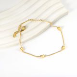 2024 New Year 4 Peach Heart Accessory Bracelet 18+5cm
