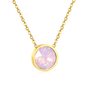 Pink Opal / Gold / 43cm