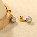 Earring, Two-Tone Gold