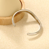 Width 7.5mm, inner diameter 59mm, bracelet, steel color/gold color