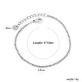 Width: 2.3mm, Thickness: 1.2mm. Double-bead chain, 17+3cm+6mm in length. Round tail style bracelet. Steel color/Gold.