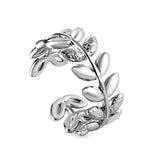 Open-end ring 8.8mm high Steel/gold color