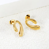 Drop n Shape Earrings 10*16.5mm Gold Color