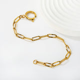 Carpet embossed chain 0.9*4*12mm long cross chain 17cm without spring clasp. Hand chain. Steel color/Golden