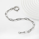 Carpet embossed chain 0.9*4*12mm long cross chain 17cm without spring clasp. Hand chain. Steel color/Golden