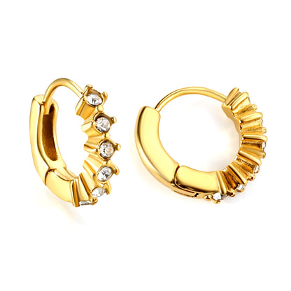 6 White Diamond Earring Clips 3*12mm asonjewelry