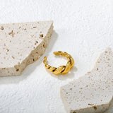 Gold Twisted - Braided Open Ring