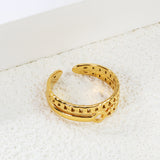 New Stainless Steel Double Chain Open End Ring
