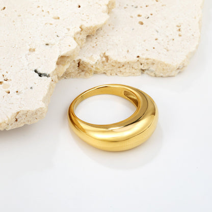 Hollow minimalist ring with a chunky feel asonjewelry