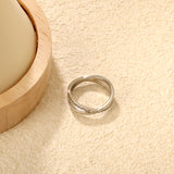 Single Ring of Steel/Steel 6 Double-layer Ring Christmas Gift