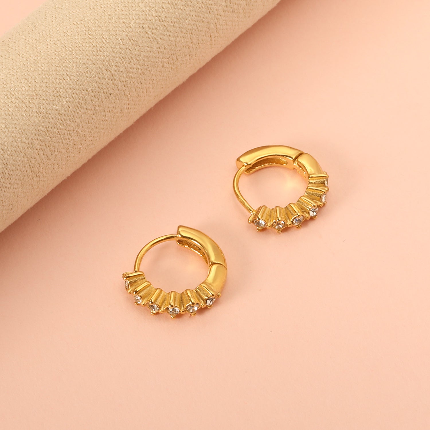 6 White Diamond Earring Clips 3*12mm asonjewelry