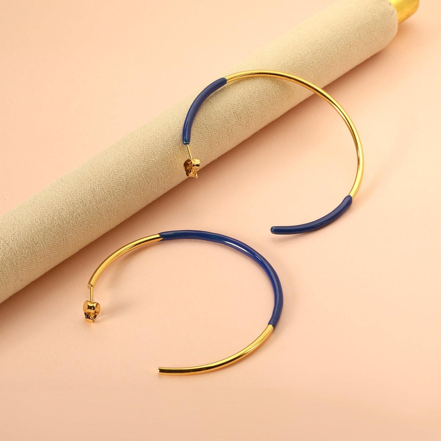 Pink & Blue & Green Circle Open Earrings 2*50mm asonjewelry