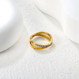 Single Ring of Steel/Steel 6 Double-layer Ring Christmas Gift