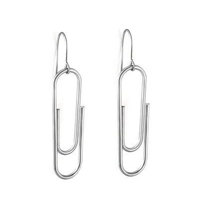 13*40.7mm pinback earrings in steel color asonjewelry