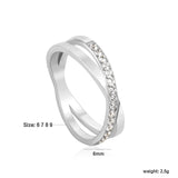 Single Ring of Steel/Steel 6 Double-layer Ring Christmas Gift