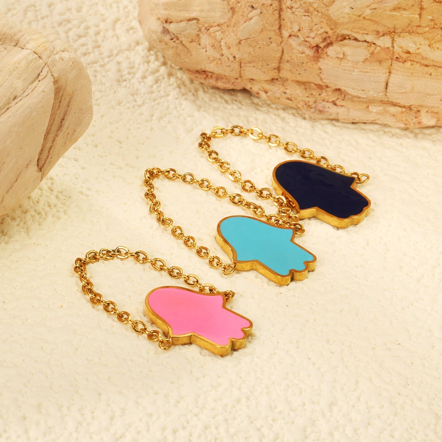 11.7*15mm palm with light blue/pink/dark blue oil drip soft ring Gold color asonjewelry