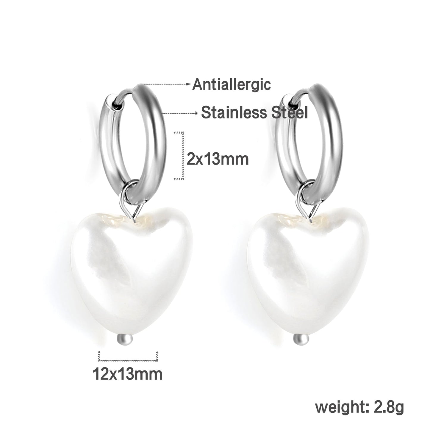 2024 New Year Fashion Various Irregular Shape White Pearl Earrings asonjewelry