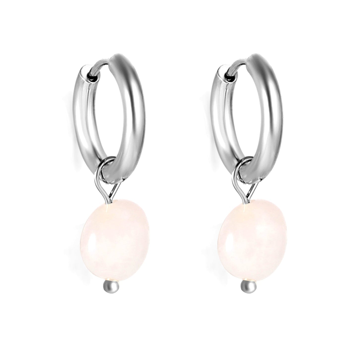 2024 New Year Fashion 3 Colors Natural Stone Stud Earrings asonjewelry