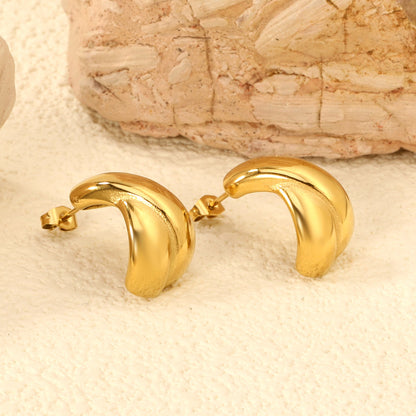 Half Cross Earrings 11.3*18.6mm asonjewelry