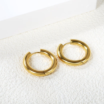 4x25mm Circle Earrings asonjewelry
