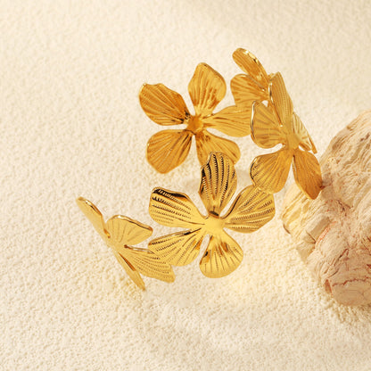 32.8mm wide open soft bracelet gold color asonjewelry