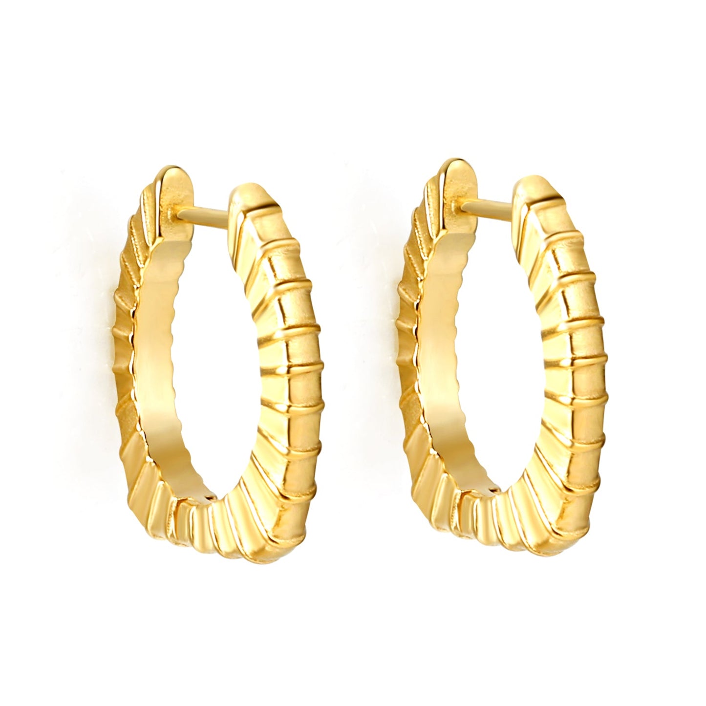 Round square corner cross grain ear buckle 2.6*20*19.3mm asonjewelry