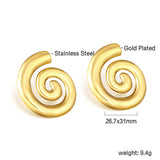 Spiral Earrings 26.7*31mm