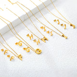 Steel/Gold Cut Letters Set without Diamonds A-Z