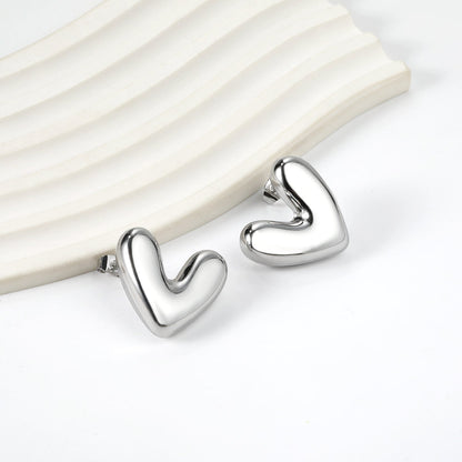Heart Shape Earrings 25*22mm asonjewelry