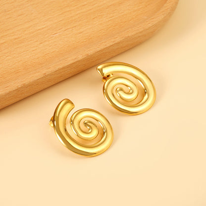 Spiral Earrings 26.7*31mm asonjewelry