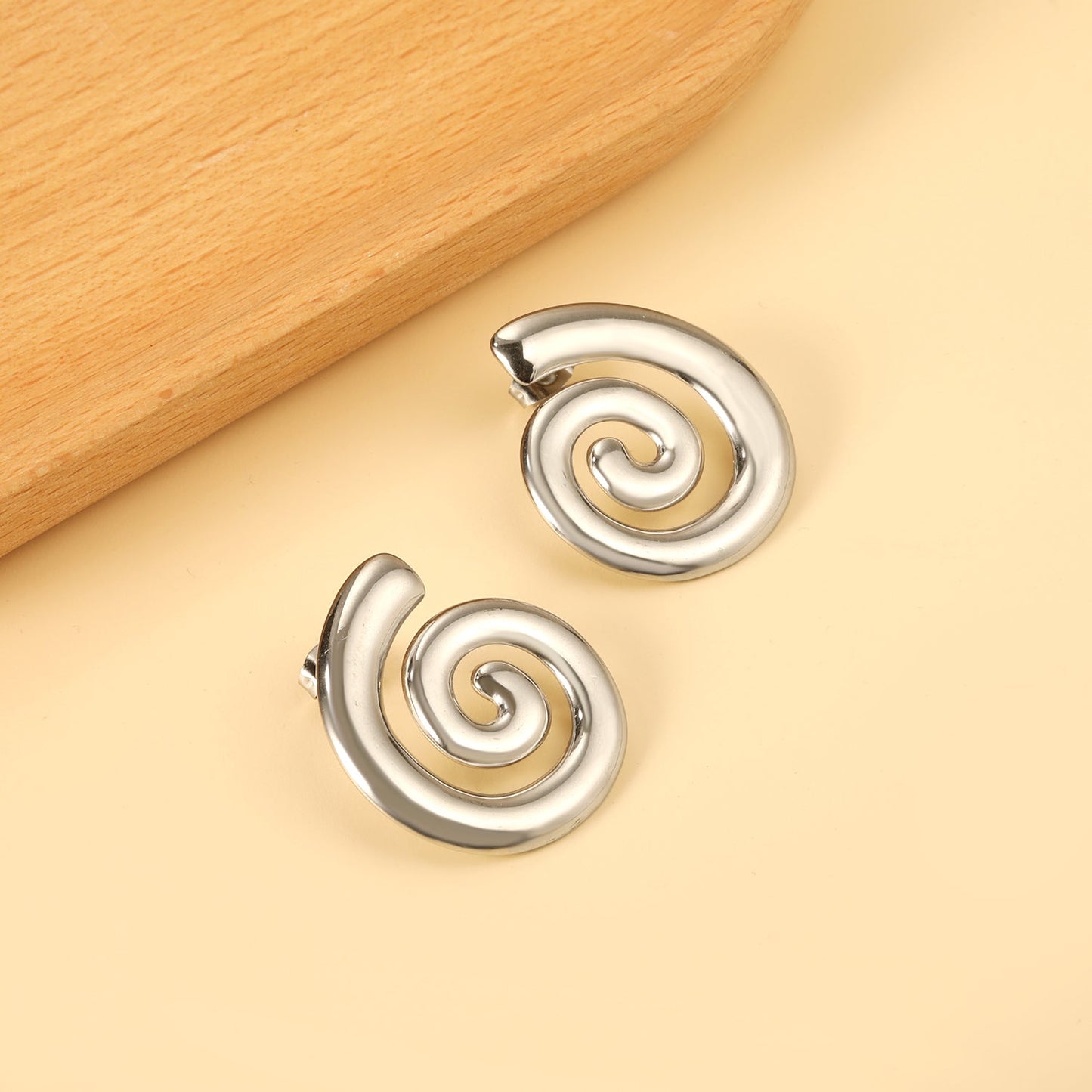 Spiral Earrings 26.7*31mm asonjewelry