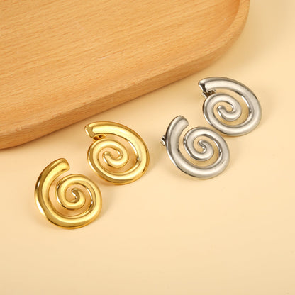 Spiral Earrings 26.7*31mm asonjewelry