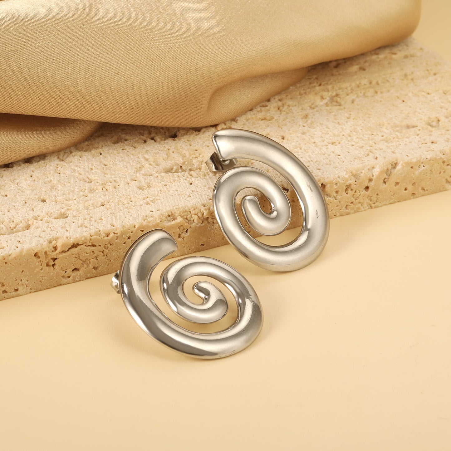 Spiral Earrings 26.7*31mm asonjewelry