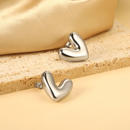 Heart Shape Earrings 25*22mm