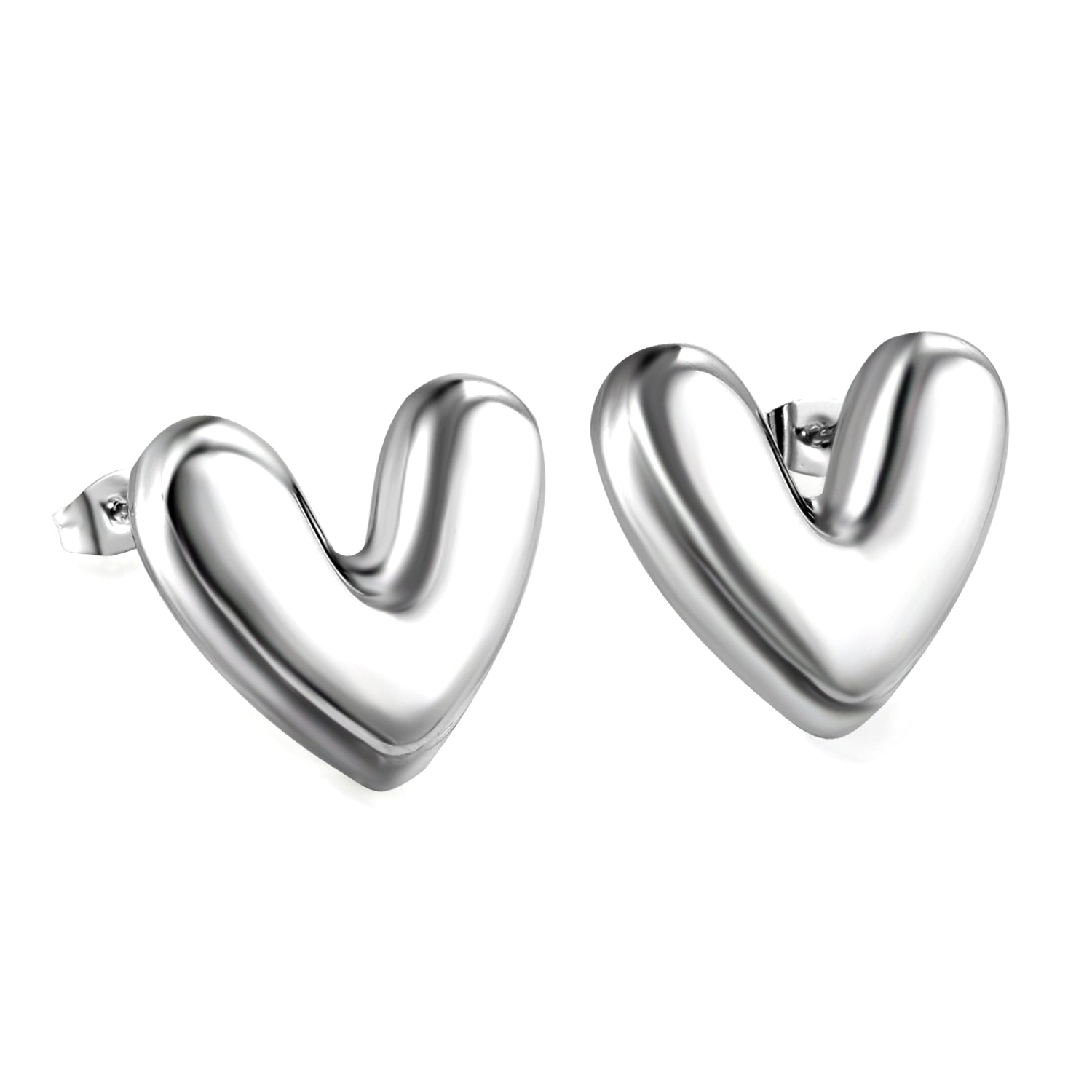 Heart Shape Earrings 25*22mm asonjewelry