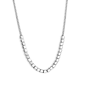 Small square accessories 2.8*2.5mm necklace 45+5cm