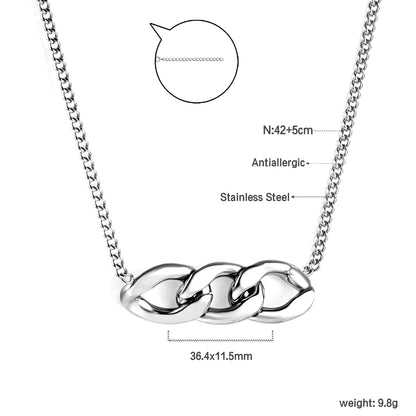 Chain pendant 36.4*11.5mm necklace 42+5cm asonjewelry