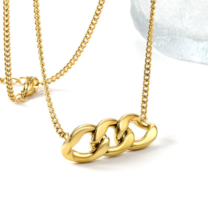 Chain pendant 36.4*11.5mm necklace 42+5cm asonjewelry